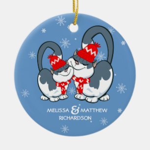 First Christmas Together.Custom Christmas Ceramic Ornament