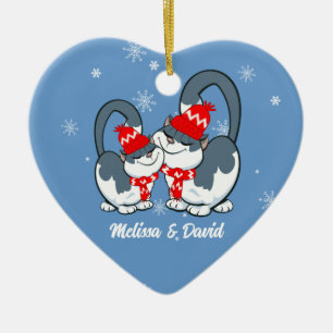 First Christmas Together. Custom Christmas Ceramic Ornament