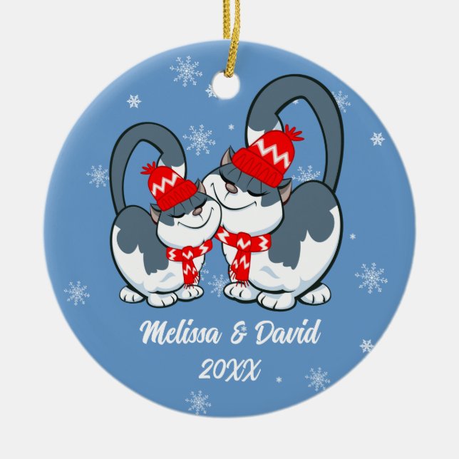 First Christmas Together.Custom Christmas Ornament (Front)