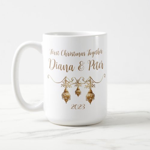First Christmas together _ customizable ornament Coffee Mug