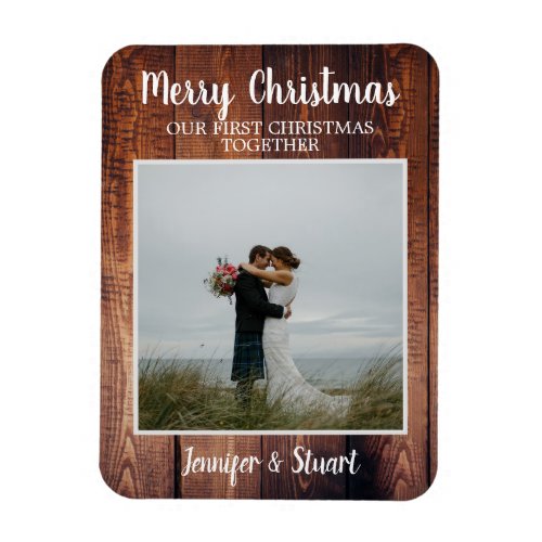 First Christmas together Merrry Christmas photo Magnet