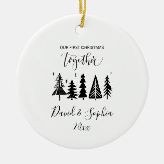 First Christmas Together Ornament – Custom Names