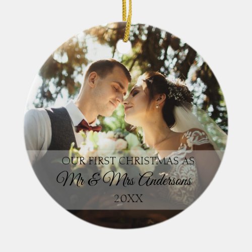 First Christmas Together Personalised Ceramic Ornament