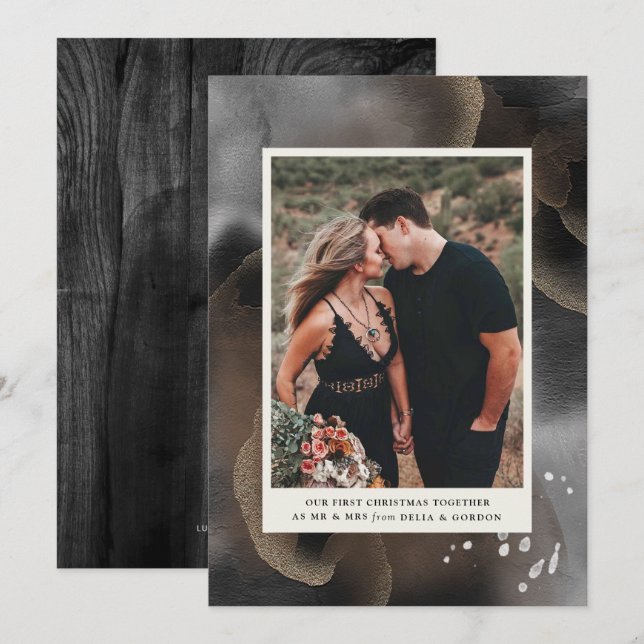 First Christmas Together Photo card (Front/Back)