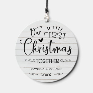 First Christmas Together Rustic  Wind Chime
