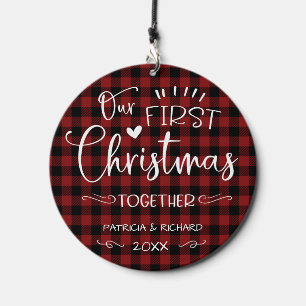 First Christmas Together Rustic Wind Chime