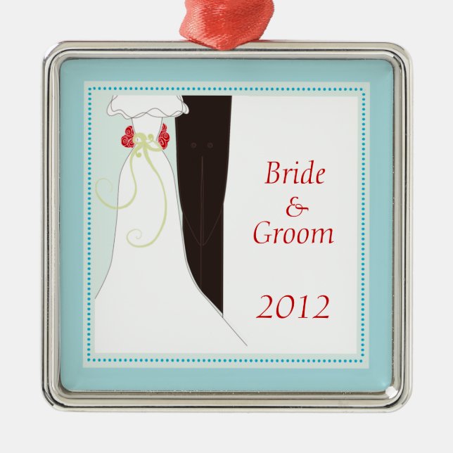 First Christmas Wedding Ornament (Front)