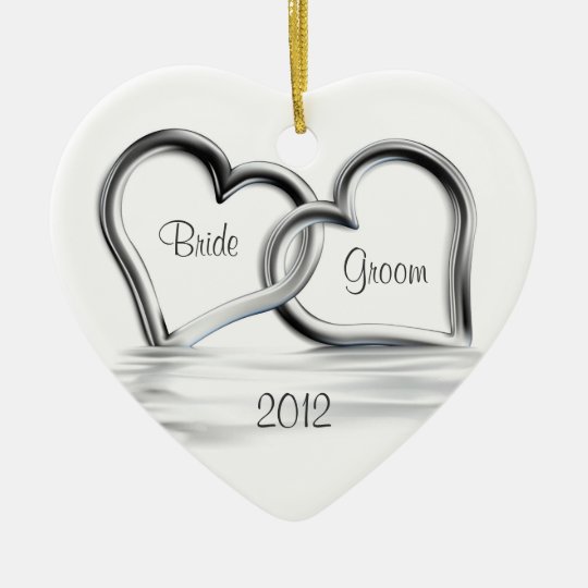 First Christmas Wedding Ornament Zazzle com