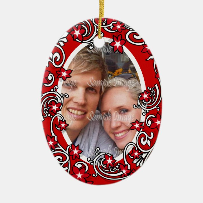 First Christmas wedding PHOTO Ornaments