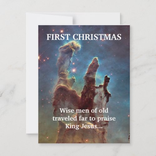 First Christmas Wise Men Travel Far Note Card