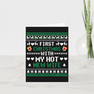 First Christmas With My Hot New Wife Funny Xmas Co Card