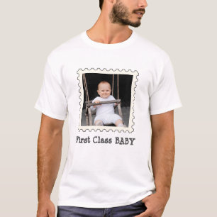 FIRST CLASS BABY Best Baby custom square photo T-Shirt