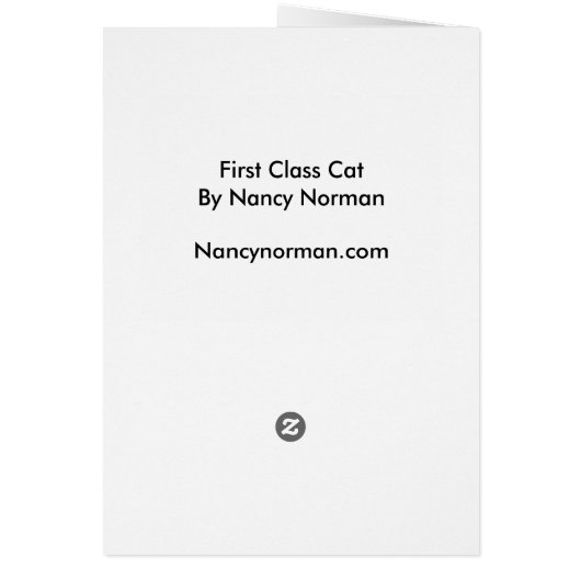 First Class Cat Cards (Back)