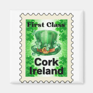 First Class Cork Ireland Stamp Magnet