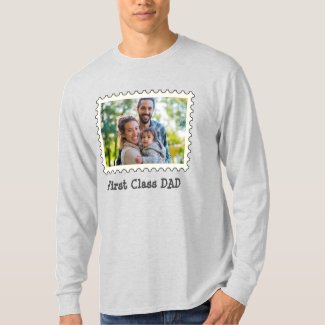 FIRST CLASS DAD Best Dad custom horizontal photo