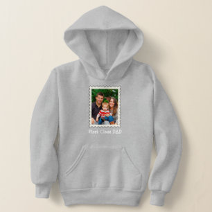 First Class Dad Best Dad Ever custom family photo Hoodie