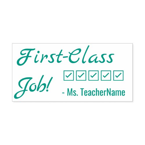 First_Class Job Marking Rubber Stamp