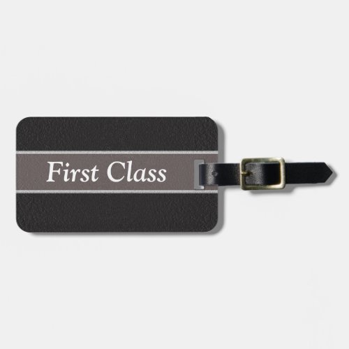 First Class _ luggage tag