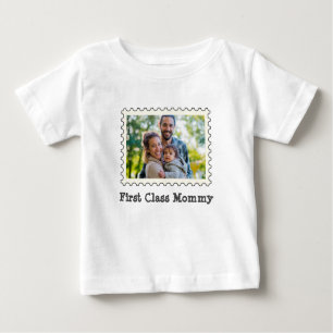 First Class Mommy Best Mom custom horizontal photo Baby T-Shirt