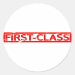 First-class Stamp Classic Round Sticker