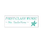 [ Thumbnail: "First-Class Work!" Tutor Rubber Stamp ]