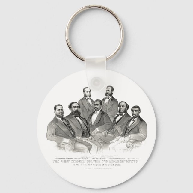 First Colored Senator and Representatives Keychain (Front)