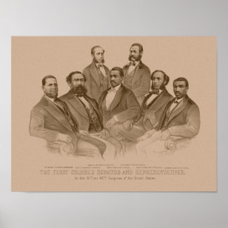 First Colored Senator And Representatives Poster