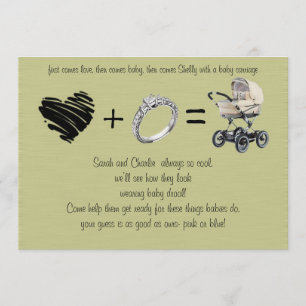 First Comes Love, Then Comes Marriage.... Invitation