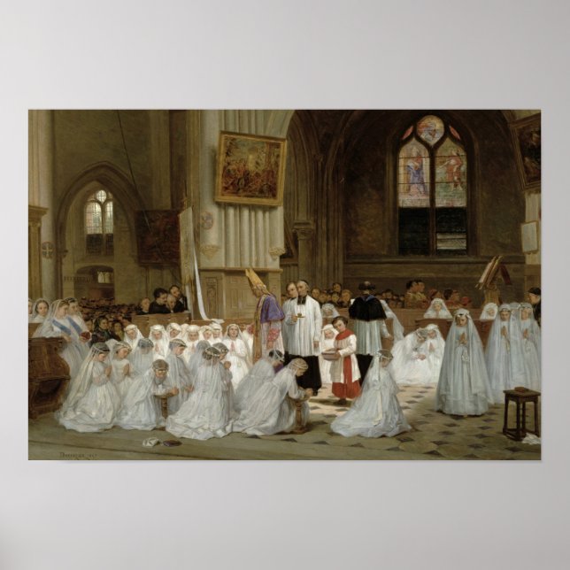 First Communion, 1867 Poster (Front)