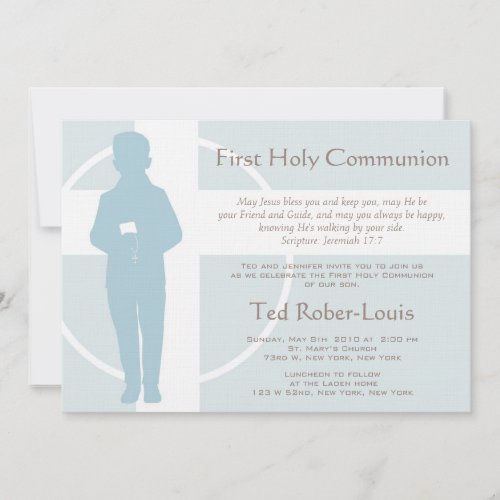 First Communion and Announcement - Boy