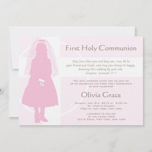 First Communion and Announcement - Girl