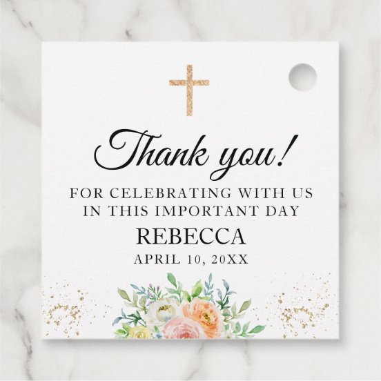 First Communion Favor Tags | Zazzle
