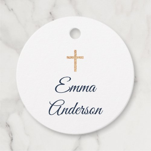 First Communion, Baptism Navy and Gold Elegant