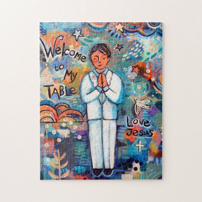 First Communion Boy Gift Puzzle (Vertical)