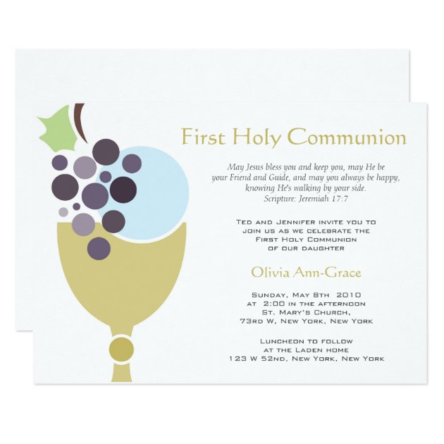 First Communion Invitation