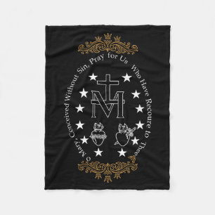 First Communion Catholic O Mary For Boy Girl Kids Fleece Blanket