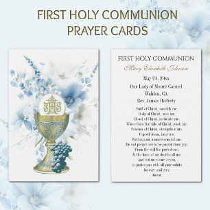 First Communion Catholic Remembrance Holy Card