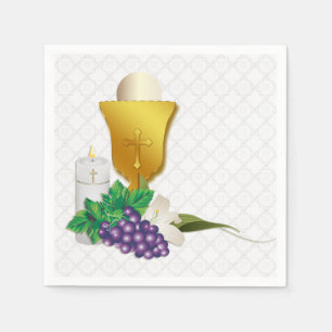 First Communion Celebration Paper Napkins