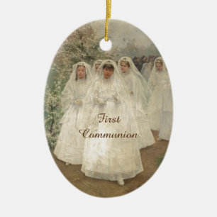First Communion Ceramic Ornament
