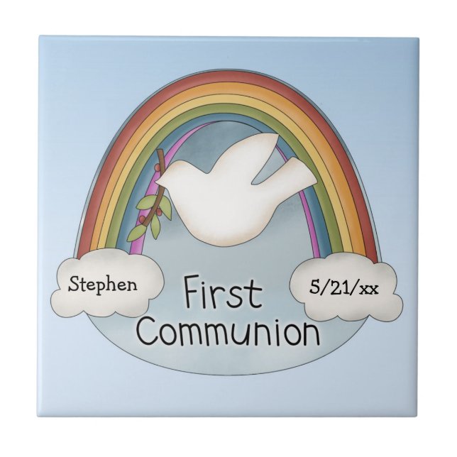 First Communion Ceramic Tile (Front)