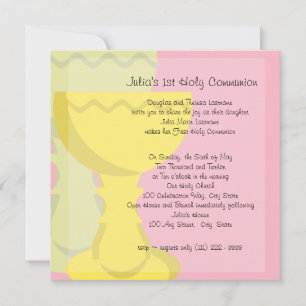 First Communion Chalice Invitation