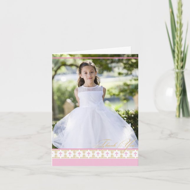 First Communion, Christening | Thank You Card (Front)