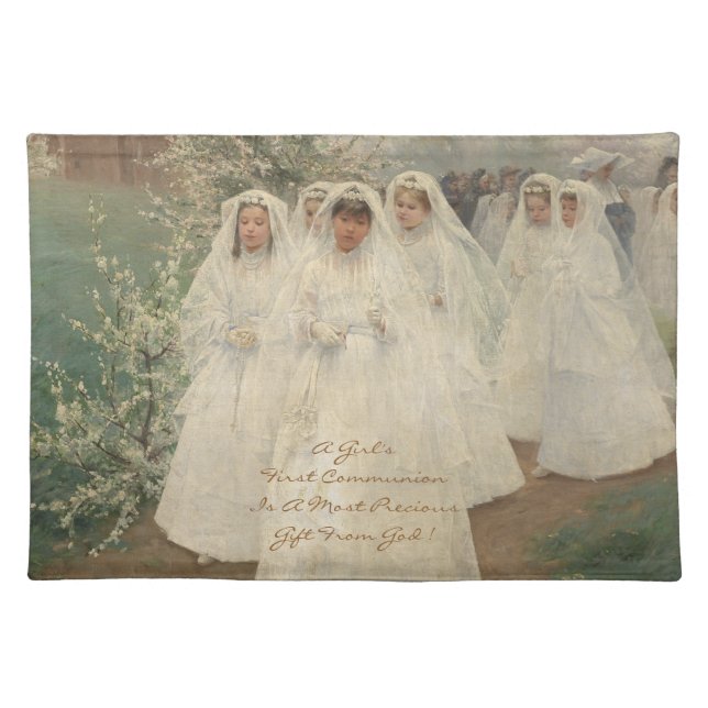 First Communion Cloth Placemat (Front)