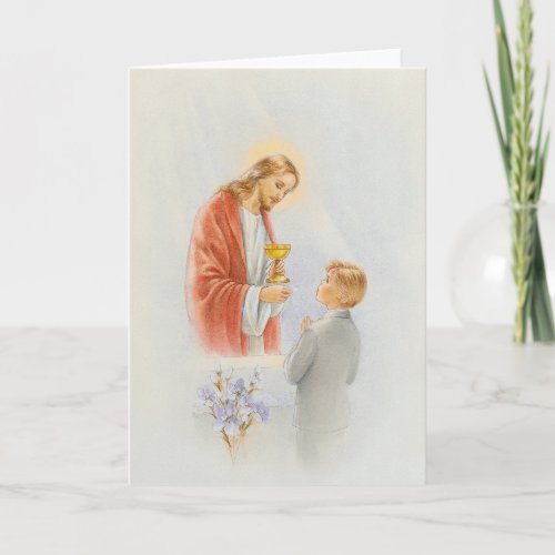 First communion confirmation card