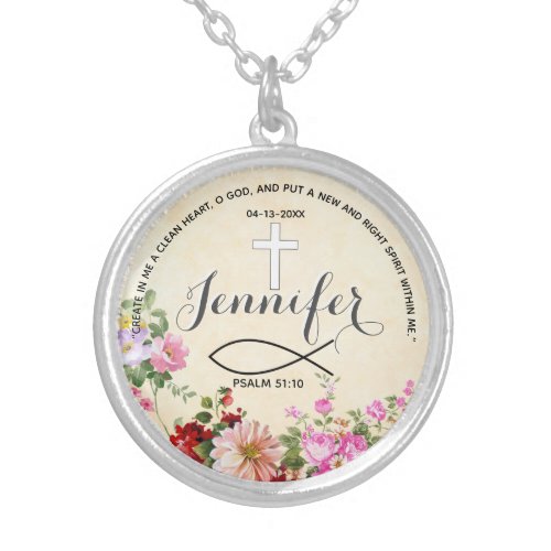First Communion  Confirmation Gift Ideas _ Girls Silver Plated Necklace