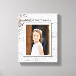 First Communion Day! Custom Photo Canvas Art
