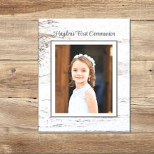 First Communion Day! Custom Photo Canvas Art