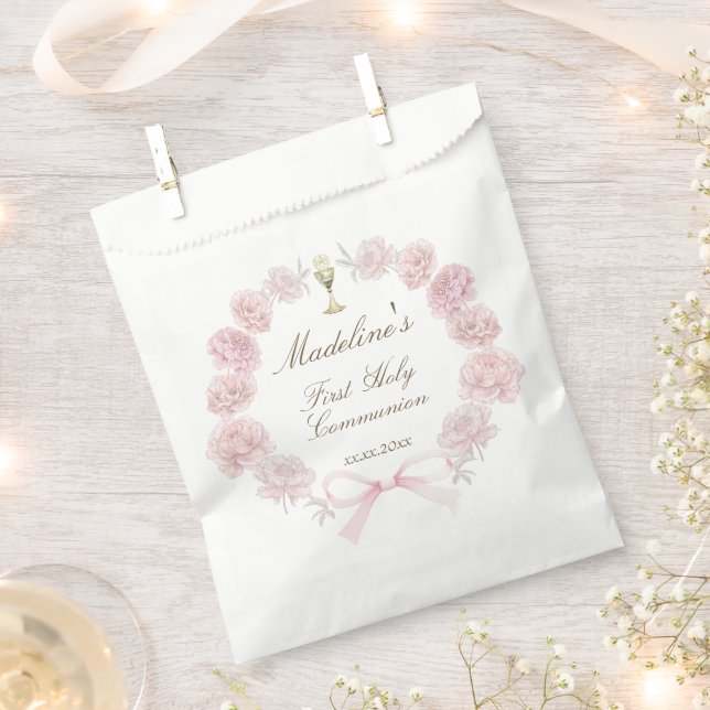 first communion delicate peonies frame favor bag (Clipped)