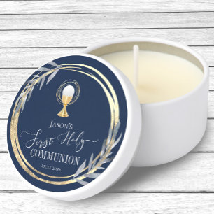 First Communion elegant  Mini Candle Favors