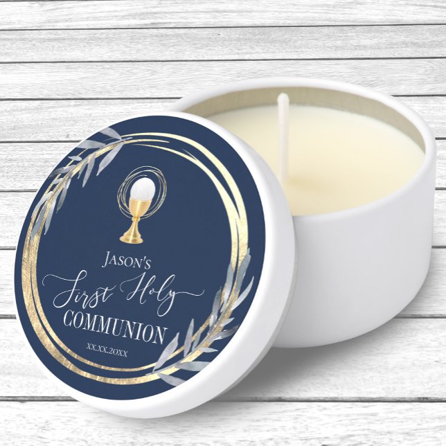 First Communion elegant  Mini Candle Favors (Creator Uploaded)